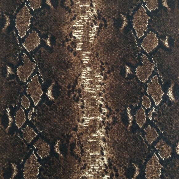 Jessica 6 Way Snake Skin Print Beach Wrap Brown Blk Cream Size OS no fab tag - Picture 2 of 6